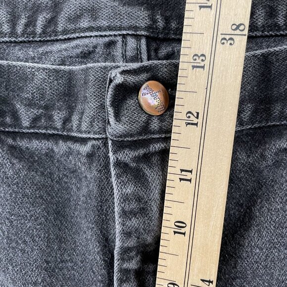 Wrangler Jeans Mens 40x32 Cowboy Cut Black Denim 13MWZWK Vintage - Picture 7 of 7